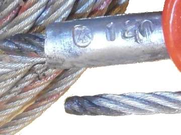 Minifor трос D 6,5 мм с крюком 10 м
